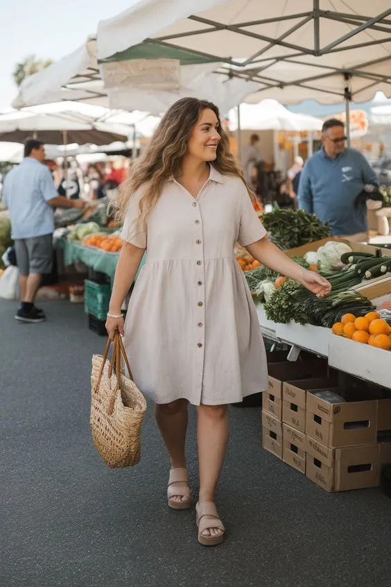 Elegí tonos claros y telas livianas