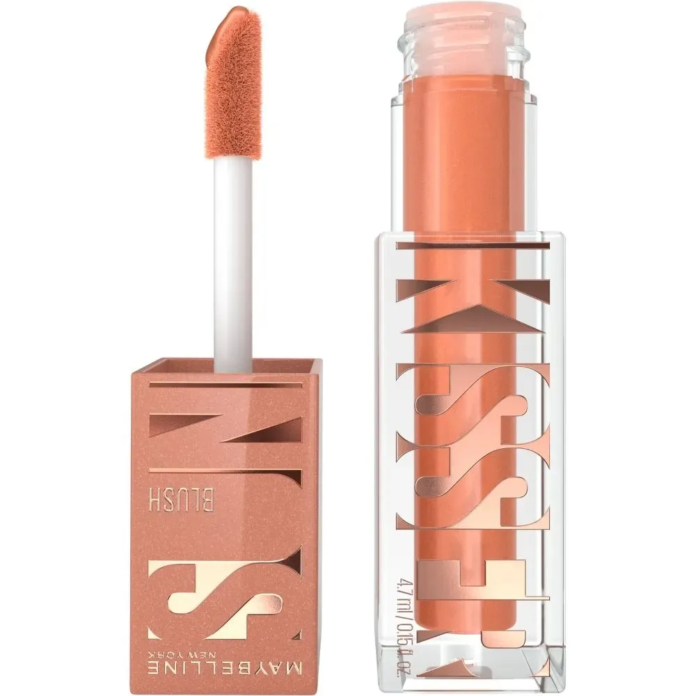 El Rubor Líquido Sunkisser da un toque radiante y bronceado al instante! Su fórmula innovadora te brinda un color natural y luminoso que dura hasta 12 horas (MAYBELLINE)