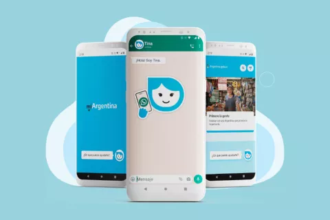 Tina, la nueva asistente virtual para hacer trámites que lanzó el Gobierno.