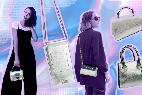 Carteras plateadas: el must del verano.