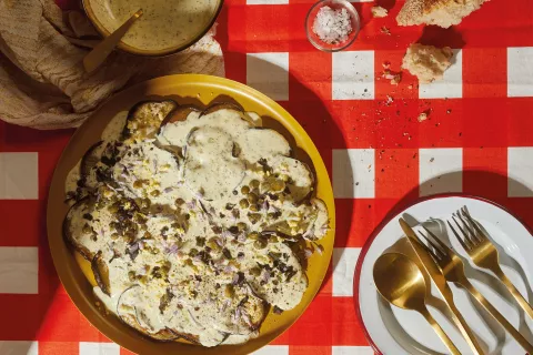 Si hay vegetarianos en las fiestas, que disfruten de su vitel toné