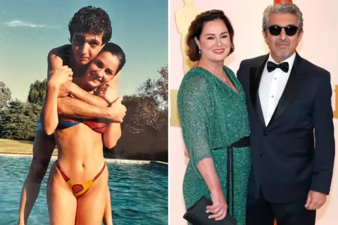 Florencia Bas y Ricardo Darín durante la ceremonia de los Premios Oscar 2023.