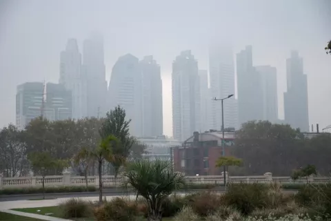 Por qué hay humo en CABA.