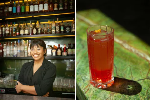Flavia Arroyo, bartender de Casa Cavia y su cóctel Sweet 15th