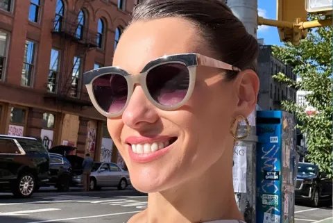 Pampita en Nueva York, en su primer día lejos de Bailando 2023.