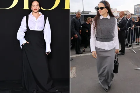 Rosalía impone tendencia con sus camisas blancas.