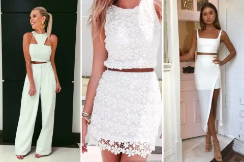 7 outfits total white para que te inspires a crear el tuyo para año nuevo.