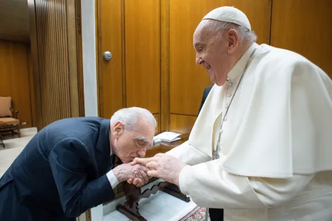 Martín Scorsese se juntó con el Papa Franscisco.