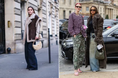 Looks de gamulanes en el street style.