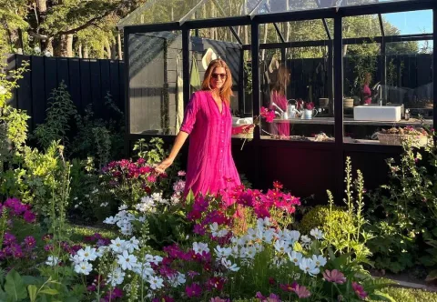 Juliana Awada es una amante de las flores.