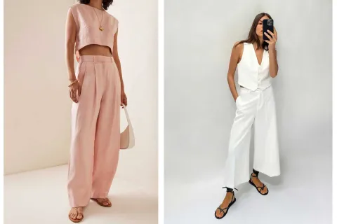 Los pantalones de vestir de lino o sastreros son perfectos para reemplazar al jean