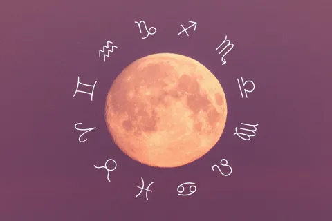 Luna Llena y la rueda zodiacal.