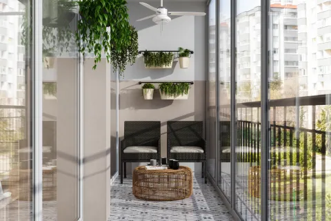 Cómo decorar balcones muy pequeños.