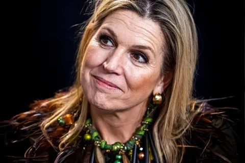 El collar de El Rey León que lució Máxima Zorreguieta.