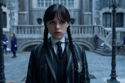 Imagen de Merlina en Netflix.