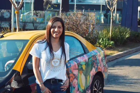 Magalí, taxista en Buenos Aires: un oficio que legó de su papá