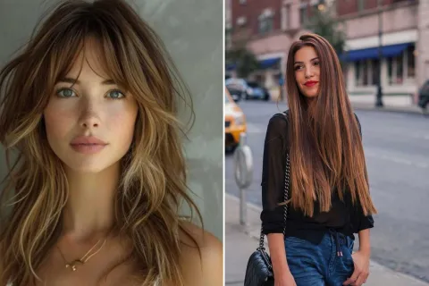 El pelo en capas y el pelo lacio y recto son las tendencias de este 2025
