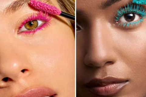 Pestañas de colores: la tendencia que se impone este 2026 