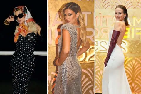 Las famosas apostaron a transparencias, estampas de lunares y accesorios tendencia. 