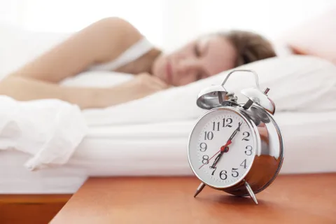 Mujer duerme