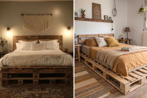 Los palets dejaron de ser simples elementos de carga para convertirse en protagonistas de la decoraciónLos palets dejaron de ser simples elementos de carga para convertirse en protagonistas de la decoración