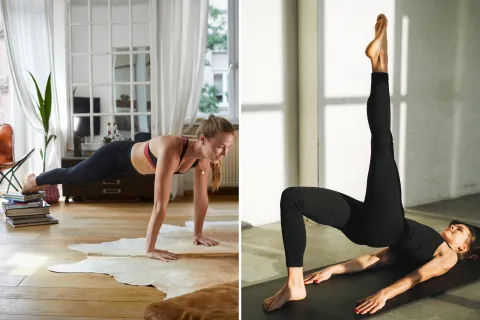 Foto de mujeres entrenando.
