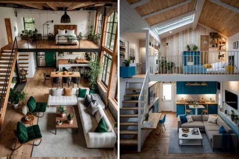 Los entrepisos permiten duplicar la superficie útil de una vivienda, pero para que sean funcionales y estéticamente atractivos es fundamental combinar luz, colores claros y mobiliario multifuncional.