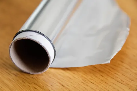 Foto de papel aluminio.