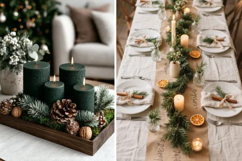 Decoración sencilla para Navidad