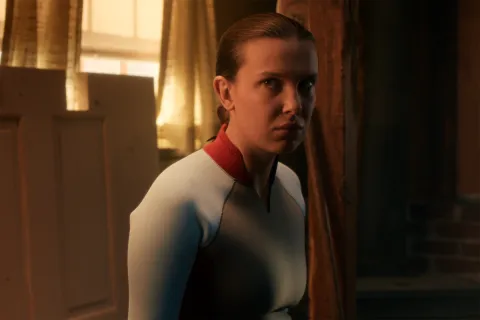 Foto de Millie Bobby Brown en Stranger Things 5.