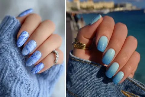 Las Light Blue Nails están marcando un nuevo capítulo en las tendencias de nail art para 2026