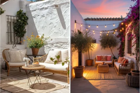 Mini patios con aire mediterráneo: 5 ideas para lugares chicos