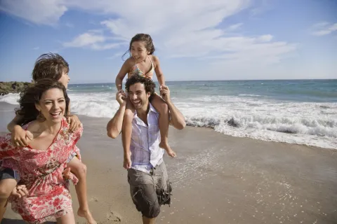 familia de vacaciones