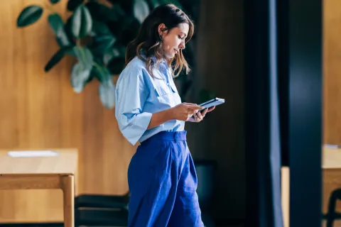 Mujer en el trabajo.