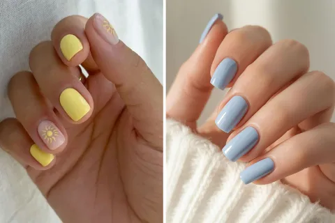 Del rosa bebé al lavanda, pasando por el amarillo mantequilla y el azul cielo, estas gamas suaves y luminosas aportan frescura y sofisticación a las manos