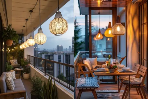 Lámparas para el balcón: las mejores opciones para iluminar espacios exteriores