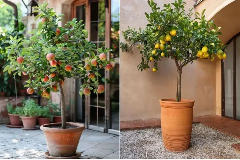 Patios con frutales: ideas para cultivarlos en macetas