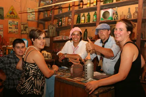 Una tradicional pulpería de Roque Pérez