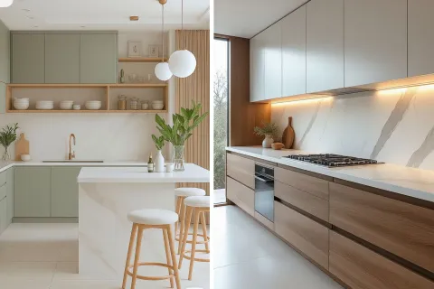 La cocina invisible responde a un estilo de vida contemporáneo: espacios más integrados, menos saturados y con un diseño que privilegia la calma visual.