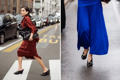 os wedge mules se han convertido en el calzado estrella de la temporada.