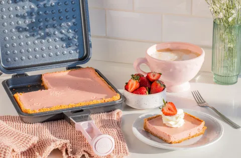 Cheesecake rosado
