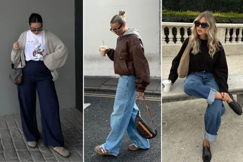 Jeans anchos: wide leg, baggy y slouchy, los cortes que dominan el denim este otoño 2026