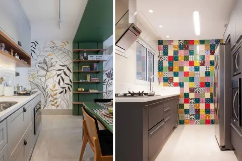 En la cocina, las paredes dejaron de ser un telón de fondo para convertirse en protagonistas.