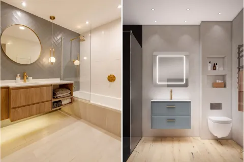 Toilettes mini: colores y materiales que ayudan a ampliar el espacio