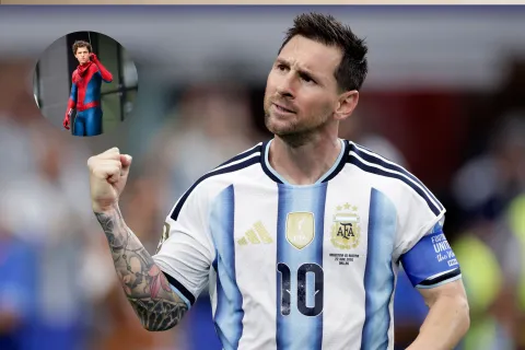 El universo del fútbol y el de los superhéroes volvieron a cruzarse gracias a una sorprendente colaboración que tiene como protagonistas a Lionel Messi y Tom Holland.