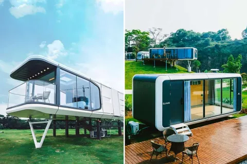 Glamni tiny houses: cómo son las mini casas chinas que llegan listas para habitar.