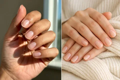 manos de mujeres con uñas naturales