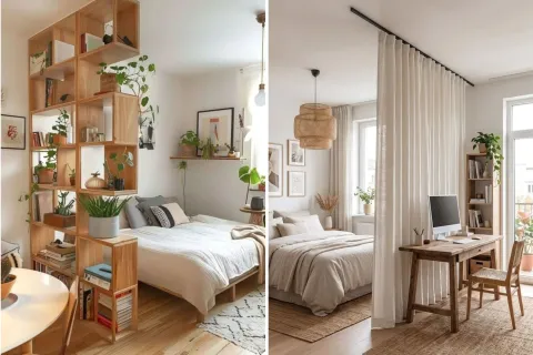 Ideas deco para dormitorios en monoambientes