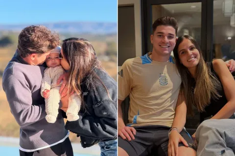 De la infancia en Calchín a formar una familia: la historia de amor de Julián Álvarez y Emilia Ferrero