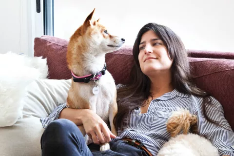 Florencia Gastelu en su casa.
